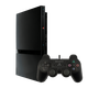 Набор Консоль Sony PlayStation 2 Slim SCPH-7xxx Chip Black Б/У + Геймпад Проводной DualShock 2 - изображение 1