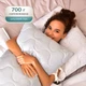 Подушка для сна IDEIA Soft искусственный пух Двусторонняя Бело-серая 50х70 см (4820182659959) - изображение 5