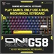 Игровая беспроводная механическая клавиатура Onikuma G-78 для ПК и игр с RGB подсветкой, геймерская, Bluetooth и USB 2.4GHz Черный - изображение 4