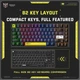 Игровая беспроводная механическая клавиатура Onikuma G-78 для ПК и игр с RGB подсветкой, геймерская, Bluetooth и USB 2.4GHz Черный - изображение 6
