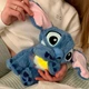 Игрушка Дышащий Стич в Подарочной упаковке + Батарейки. 4 режима, светится животик, двигаются ушки. 28 см - изображение 4
