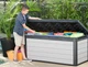 Садовий ящик-скриня Keter Denali 380 Л Deck Box 237111 сіра - зображення 2