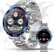 Мужские смарт часы умные Smart Watch 1.43 часа с тонометром давление функция звонка для айфона ios андроид с 2 ремешками - изображение 7