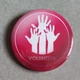 Значок «VOLUNTEER» — Pink Edition 50 мм - зображення 1