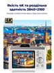 Цифрова камера A1 4K 68MP з автофокусом, 16× зумом, IPS 2.8", OTG, подвійна камера Біла - зображення 6