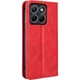 Чохол-книжка Deexe Retro Style для Motorola Edge 70 Fusion - Red - зображення 6