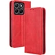 Чохол-книжка Deexe Retro Style для Motorola Edge 70 Fusion - Red - зображення 7