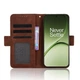 Чохол-книжка з кишеньками Deexe Wallet Stand для OnePlus 15T - Brown - зображення 5