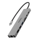Док-станция Fenvi F-C801H концентратор USB-C Hub 8в1 HDMI USB 3.0 RJ45 CardReader PD (19130) - изображение 2