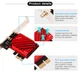 Мережа карта PCI-E Fenvi FV-BE8800 Wi-Fi 7 тридіапазонний адаптер модуль Bluetooth 5.4 Black Red (19127) - зображення 4