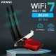 Мережа карта PCI-E Fenvi FV-BE8800 Wi-Fi 7 тридіапазонний адаптер модуль Bluetooth 5.4 Black Red (19127) - зображення 6