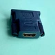 Перехідник HDMI (гніздо) - DVI-I 24+5 (штекер), позолочені контакти, Dual Link, чорний - зображення 2