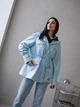 Женский тренч Рим LEO PRIDE 0192 52 (54) Голубой ( LP - 0192/3 N ) - изображение 2