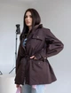 Жіночий тренч Рим LEO PRIDE 0192 52 (54) Шоколадний (LP-0192/1 N) - зображення 9