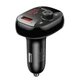 FM - трансмітер USAMS US-CC143 with Bluetooth FM Digital Display Black - изображение 3