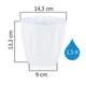 Вазон для квітів DAISY 1,5 л., білий (20-P00201201-200100) - зображення 2