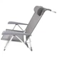 Крісло складане Bo-Camp Saint-Tropez Grey (1204796) (DAS303395) Bo-Camp DAS303395 1004185 - зображення 5