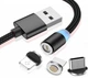 Кабель магнитный для зарядки телефона 3 в 1 MicroUSB Type-C Lightning чёрный 2 М PAVLYSH IP-34 - изображение 1