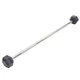 Штанга фиксированная прямая обрезиненная FDSO Rubber Hexagon Barbell TA-6230 15 кг Черный (58508088) - изображение 1