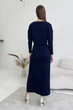 Жіночий костюм косичка (кардиган+спідниця) Nenka XL Синій (nenka3071-XL) - изображение 5