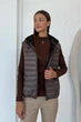 Жіноча демісезонна жилетка з капюшоном Nenka XL Коричневий (nenka3251-XL) - зображення 2