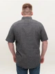 Рубашка мужская серая льняная летняя 6503-13 2XL - изображение 2