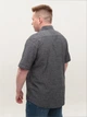 Рубашка мужская серая льняная летняя 6503-13 2XL - изображение 7
