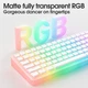 Ігрова механічна клавіатура ONIKUMA G-20 Pro, геймерська бездротова Bluetooth, RGB підсвітка, для ПК та ноутбука Білий - зображення 3