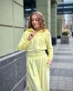 Женский костюм из велюра кофта на змейке с капюшоном и штаны-палаццо Лимонный Maybel S 220 (4141_1) - изображение 8