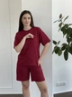 Летний костюм двойка 4XL бордо (246) - изображение 1