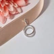 Серебряная подвеска Два Круга серебро 925 пробы Родированное 85092р 1.10г - изображение 6