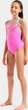 Купальник закритий для дівчат Arena LINES SWIMSUIT SWIM PRO BACK L рожевий, бірюзовий 164 см - зображення 2