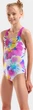 Купальник закритий для дівчат Arena SPRAYING SWIMSUIT SWIM PRO BAC білий, рожевий 128 см - зображення 1