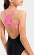 Купальник закрытый для девочек Arena SUNRISE SWIMSUIT SWIM PRO BACK черный, бирюзовый, розовый 116 см - изображение 5