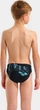Плавки-сліпи для хлопчиків Arena TALES SWIM BRIEFS чорний, бірюзовий Діт 116 см (009086-508-116) - изображение 4