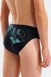 Плавки-сліпи для хлопчиків Arena TALES SWIM BRIEFS чорний, бірюзовий Діт 116 см (009086-508-116) - изображение 5