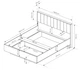 Кровать (каркас) Perfect Home Амаро / Amaro 160 с тумбами прикроватными и мягким изголовьем двухспальная Дуб дунин - изображение 4