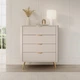 Комод Perfect Home Lante 4S/88 101x88.2x38 см, 4 шухляди, золоті ніжки Бежевий (000012377799) - зображення 5