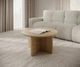 Стіл журнальний Perfect Home Набу / Nabu 90x90 круглий Дуб олейний - зображення 1
