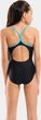 Купальник закритий для дівчат Arena SWIMSUIT LIGHT DROP SOLID чорний 116 см - зображення 4