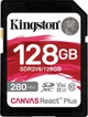 SDXC Kingston 128 GB SDXC Class 10 UHS-II U3 Canvas React Plus (SDR2V6/128GB) - изображение 1
