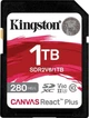 SDXC Kingston 1TB SDXC Class 10 UHS-II U3 Canvas React Plus (SDR2V6/1TB) - зображення 1