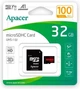 MicroSDHC Apacer 32 GB MicroSDHC UHS-I Class 10 + SD adapter (AP32GMCSH10UB-R) - изображение 2