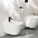 Cмеситель для гигиенического душа GROHE QuickFix Dice на биде однорычажный черный латунь с донным клапаном 1018772430 - изображение 2