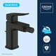 Cмеситель для гигиенического душа GROHE QuickFix Dice на биде однорычажный черный латунь с донным клапаном 1018772430 - изображение 4