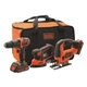 Набір із трьох інструментів BLACK+DECKER BCK31S1S - зображення 1
