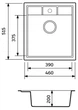 Мойка кухонная Adamant Brick 460x515x200мм (4824296101203) - изображение 4