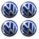 Ковпачки в диски для Volkswagen, 60 мм заглушка, значок емблема в колеса (комплект 4 шт.) - зображення 1