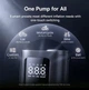 Автомобильный компрессор Baseus GoTrip VA1 Pro, портативный насос 12V, цифровой дисплей, автостоп, для авто/велосипеда - изображение 5