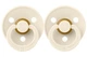 Соска BIBS 0-6 m Colour Latex Round Ivory, 2 шт - изображение 1